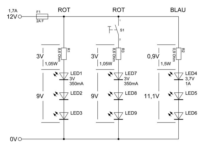 Vorgestellter Schaltplan