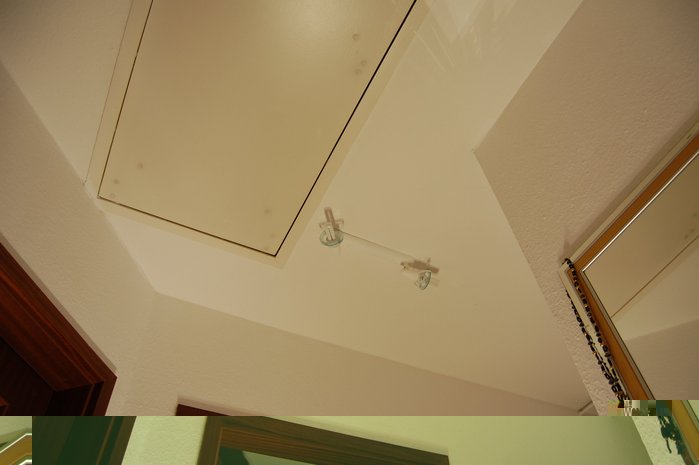 Indirektes Licht von 8 Cree XR-E warmweiß @ 700 mA.